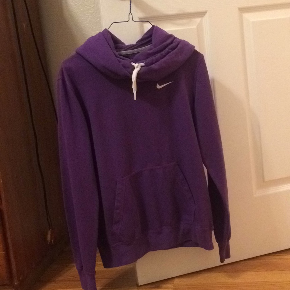 Size M. Purple Nike hoodie